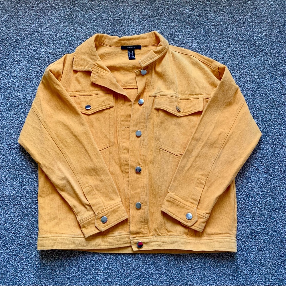 Forever 21 Deep Yellow Jean Jacket
